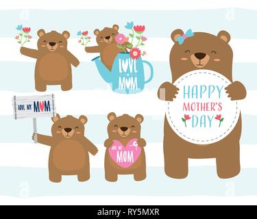 happy mothers day Stock Vector