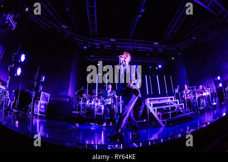 Milan, Italy. 11th Mar, 2019. The Australian pop singer-songwriter actor and Internet personality TROYE SIVAN performs live on stage at Fabrique during the 'Bloom Tour 2019' Credit: Rodolfo Sassano/Alamy Live News Stock Photo