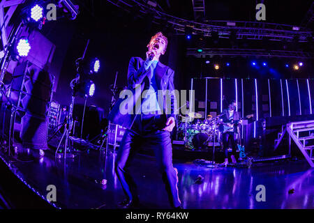 Milan, Italy. 11th Mar, 2019. The Australian pop singer-songwriter actor and Internet personality TROYE SIVAN performs live on stage at Fabrique during the 'Bloom Tour 2019' Credit: Rodolfo Sassano/Alamy Live News Stock Photo