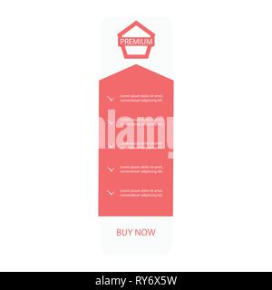 Design template for pricing table for website with subscription plans for businesses - premium Stock Vector