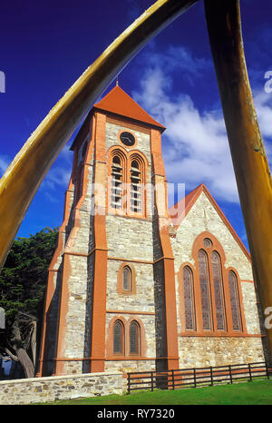 Christ Church cathedral, Stanley, East Falkland, Falkland Islands, South America Stock Photo