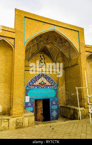 Nooshabad Underground City Main Entrance Gate Side View Stock Photo