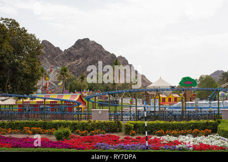 Riyam amusement park on the Mutrah corniche in Muscat, the capital of the Sultanate of Oman Stock Photo