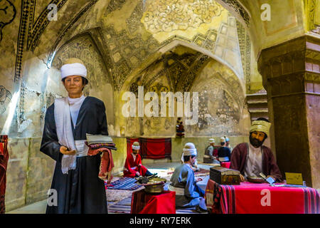 Shiraz Vakil Bath House with Puppets Dressed in Traditional Medieval Persian Costumes Stock Photo