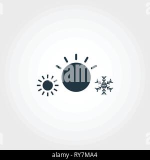 Climat Control System creative icon. Monochrome style design from urbanism icons collection. Climat Control System icon for web design, apps, software Stock Vector