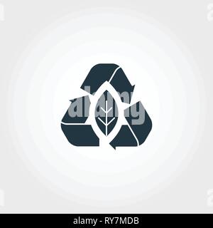 Zero Emission creative icon. Monochrome style design from urbanism icons collection. Zero Emission icon for web design, apps, software, print usage Stock Vector