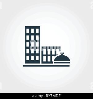 City Services creative icon. Monochrome style design from urbanism icons collection. City Services icon for web design, apps, software, print usage Stock Vector