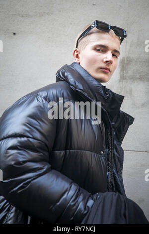 Black pvc puffer jacket hi-res stock photography and images - Alamy