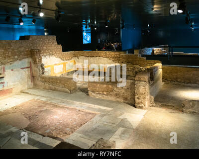 BRESCIA, ITALY - FEBRUARY 21, 2019: lecture in Monastery of Santa Giulia in Brescia. Santa Giulia inscribed on the List of World Heritage of UNESCO as Stock Photo