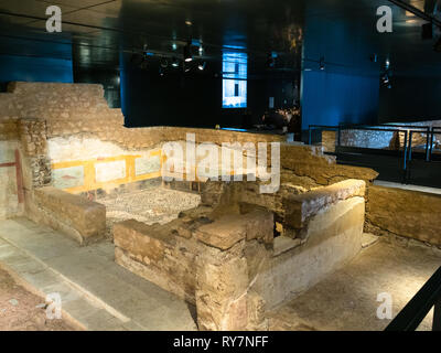 BRESCIA, ITALY - FEBRUARY 21, 2019: students in Monastery of Santa Giulia in Brescia. Santa Giulia inscribed on the List of World Heritage of UNESCO a Stock Photo