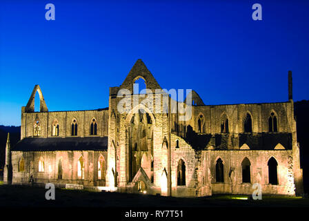 Tintern Abbey, Wye Valley, Monmouthshire, Gwent, South East Wales, UK Stock Photo