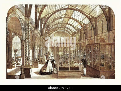 The Loan Collection of Works of Art at South Kensington Museum 1862 Stock Photo