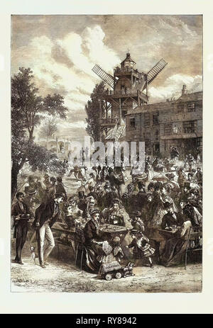 A SATURDAY HALF HOLIDAY 1871 Stock Photo Alamy