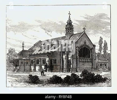 Church of St. Michael and All Angels Bedford Park Chiswick London 1880 Stock Photo