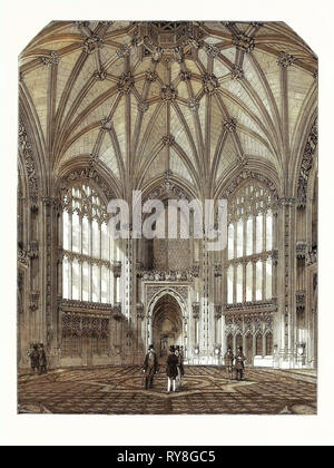 The New Palace, Westminster: The Great Octagon, or Central Hall, New Houses of Parliament, 1852 Stock Photo