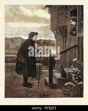 The Village Gossip, from the Exhibition in the Dudley Gallery 1871 Stock Photo