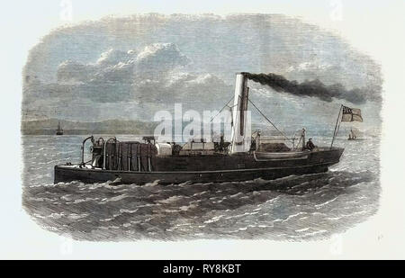 George Rendel Armstrong The new gun-boat Staunch, built at Elswick, Newcastle-on-Tyne, 1868 ...