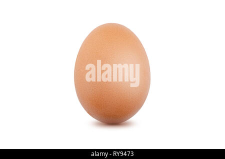 Chicken egg isolated on white background Stock Photo