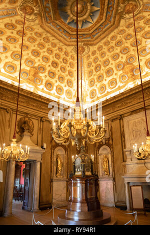 The Cupola room inside Kensington Palace, London, Uk Stock Photo
