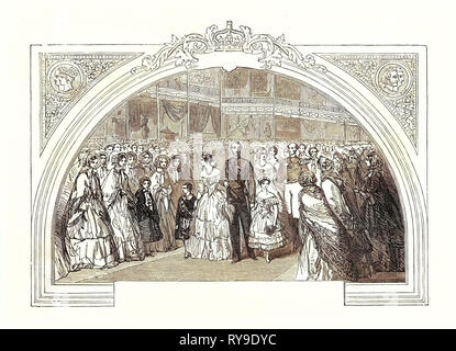 Opening of the Great Exhibition, May 1, 1851. London, UK , Britain, British, Europe, United Kingdom, Great Britain, European Stock Photo