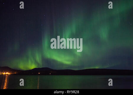 Teslin, Southern Lakes Region, Yukon Territory, Canada Stock Photo