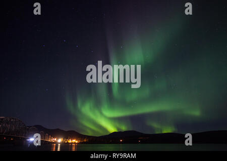 Teslin, Southern Lakes Region, Yukon Territory, Canada Stock Photo