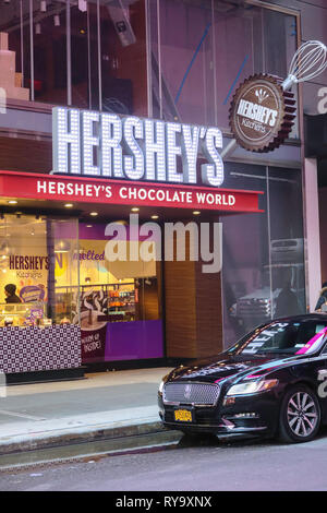 Hershey's Chocolate World Times Square, New York City, USA Stock Photo