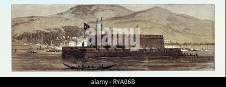 The Russo-Turkish War, the Key of the Dardanelles: Chanak Kalessi, on the Asiatic Shore Stock Photo