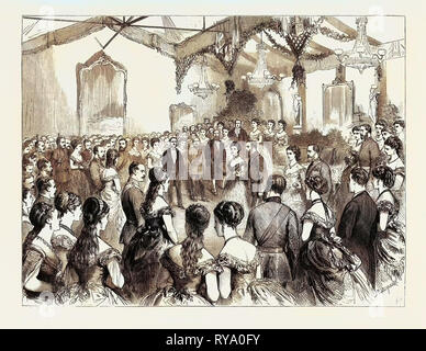 The Honourable Artillery Company's Ball, 1870 Stock Photo