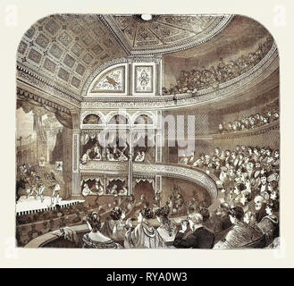 The New Vaudeville Theatre, 1870 Stock Photo