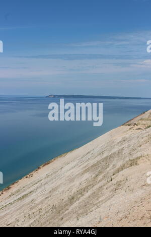 Looking a one of the Great Lakes from another angle is quite a sight. Stock Photo