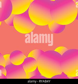 Trendy abstract vector header design in futuristic style and space for your text in center. Stock Vector
