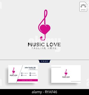 love music symbol or logo template vector illustration icon element isolated - vector Stock Vector