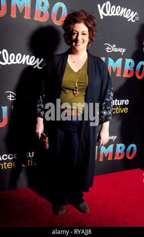 Hollywood, USA. 11th Mar, 2019. HOLLYWOOD, CA - MARCH 11: Actress Rebecca Metz attends Disney's 'Dumbo' Premiere on March 11, 2019 at El Capitan Theatre in Hollywood, California. Credit: Barry King/Alamy Live News Stock Photo