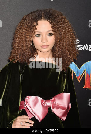 Nico Parker attends the premiere of Disney's 'Dumbo' at El Capitan