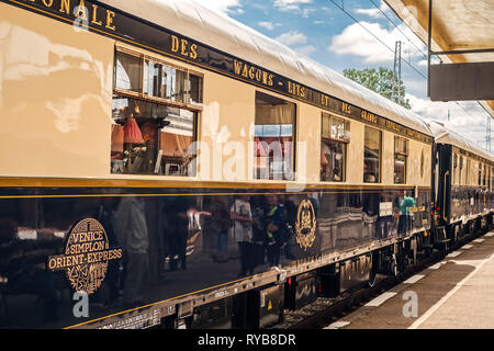 The legendary Venice Simplon Orient Express Stock Photo