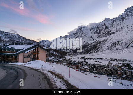 Breuil-Cervinia, Italy Stock Photo