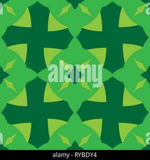 Abstract seamless pattern green color. Vector illustration Stock Vector