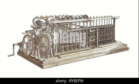 The Difference Engine, being the first computer, Charles Babbage and ...