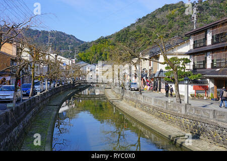 KINOSAKI ONSEN, JAPAN -25 FEB 2019- View of Kinosaki Onsen, a spa bath town in Hyogo prefecture, Japan. Stock Photo