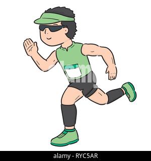 vector of man running Stock Vector