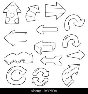vector set of arrow Stock Vector