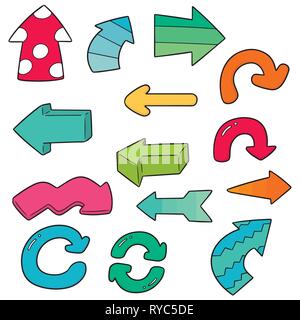 vector set of arrow Stock Vector