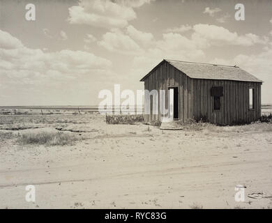 Abandoned Dust Bowl Home photo by Dorothea Lange (American, 1895 - 1965); about 1935 - 1940; Gelatin silver print; Digital image courtesy of the Getty's Open Content Program. Stock Photo