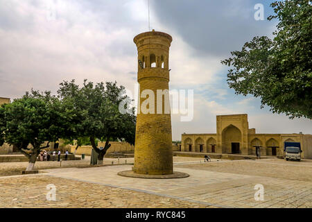 Bukhara Old City Chor Bakr Necropolis Small Minaret Viewpoint Stock Photo