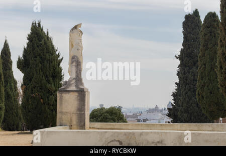 Replica of the heroic sculpture of Trajan in Itálica, Santiponce, Spain, March 2, 2019 Stock Photo