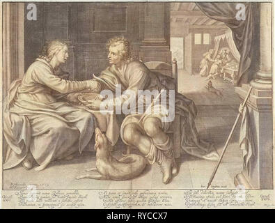 Esau sells his birthright to Jacob, Willem Isaacsz. van Swanenburg ...
