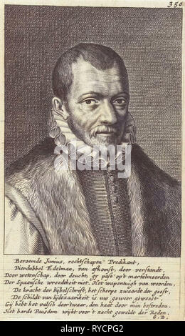 Portrait of Franciscus Junius (I). Hendrik Bary, Geeraert Brandt (I), 1657 - 1707 Stock Photo