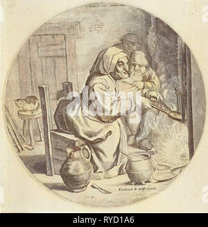 Pancakes Bakster, Theodor Matham, Frederik de Wit, 1630-1690 Stock Photo