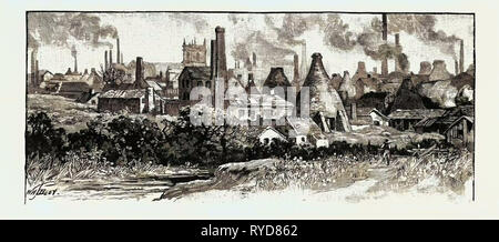 In the Potteries, UK. The Stoke-on-Trent Area, Known As the Staffordshire Stock Photo